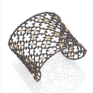 Alexis Bittar Crystal Studded Spur Lace Cuff